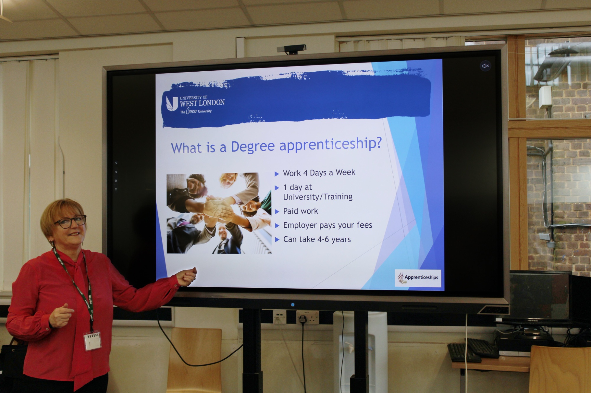 Alison Delius give degree apprenticeship talk